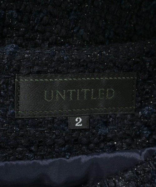 UNTITLED（アンタイトル）ひざ丈スカート 紺 サイズ:2(M位) レディース/2200651745147