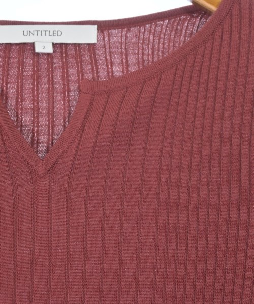 UNTITLED（アンタイトル）ニット・セーター 赤 サイズ:2(M位) レディース/2200657419035