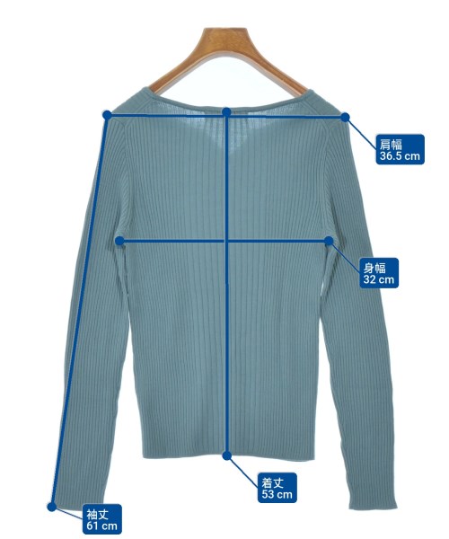 UNTITLED（アンタイトル）ニット・セーター 青 サイズ:2(M位) レディース/2200657419042