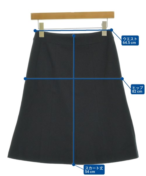 UNTITLED（アンタイトル）ひざ丈スカート 黒 サイズ:1(S位) レディース/2200654598023