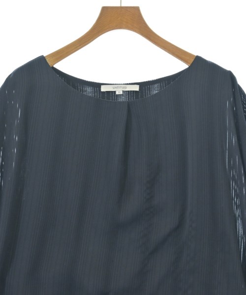 UNTITLED（アンタイトル）ブラウス 紺 サイズ:44(XL位) レディース/2200652198065