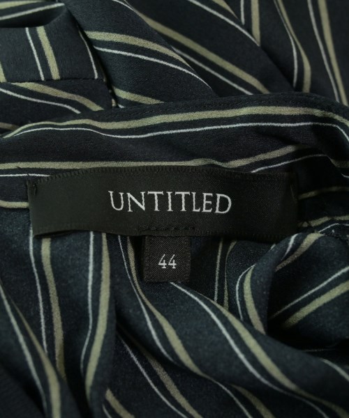 UNTITLED（アンタイトル）ブラウス 紺 サイズ:44(XL位) レディース/2200656613038