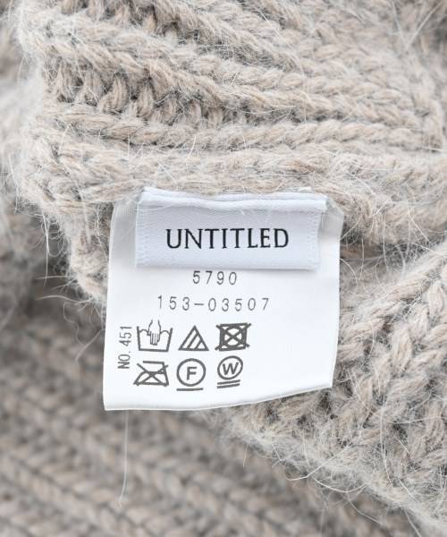 UNTITLED（アンタイトル）ニットキャップ・ビーニー ベージュ サイズ:- レディース/2200652156225