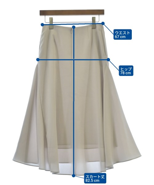 UNTITLED（アンタイトル）ロング・マキシ丈スカート グレー サイズ:2(M位) レディース/2200655583042