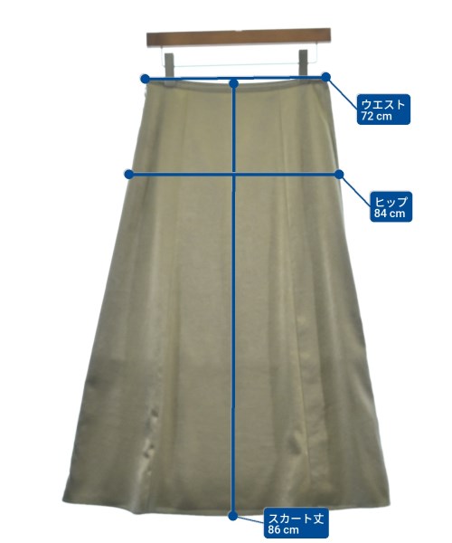 UNTITLED（アンタイトル）ロング・マキシ丈スカート グレー サイズ:2(M位) レディース/2200658797026