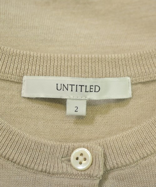 UNTITLED（アンタイトル）カーディガン ベージュ サイズ:2(M位) レディース/2200653245010