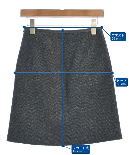 UNTITLED（アンタイトル）ミニスカート グレー サイズ:1(S位) レディース/2200654995075