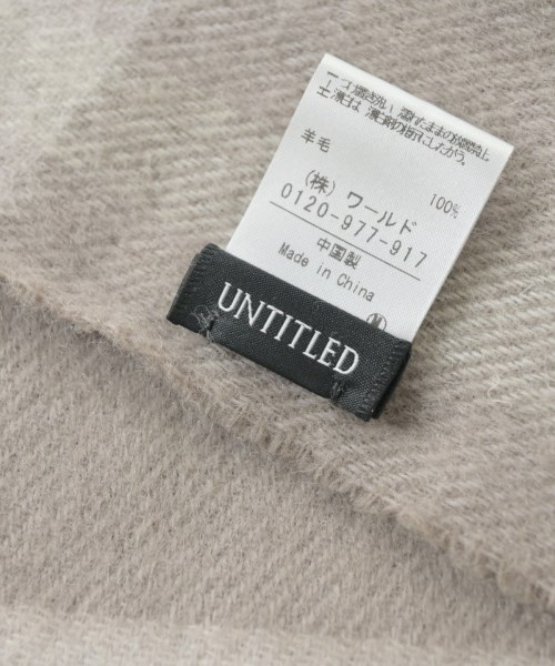 UNTITLED（アンタイトル）マフラー グレー サイズ:- レディース/2200656290086