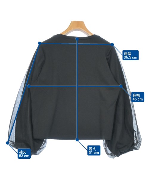 UNTITLED（アンタイトル）Tシャツ・カットソー 黒 サイズ:2(M位) レディース/2200656978090