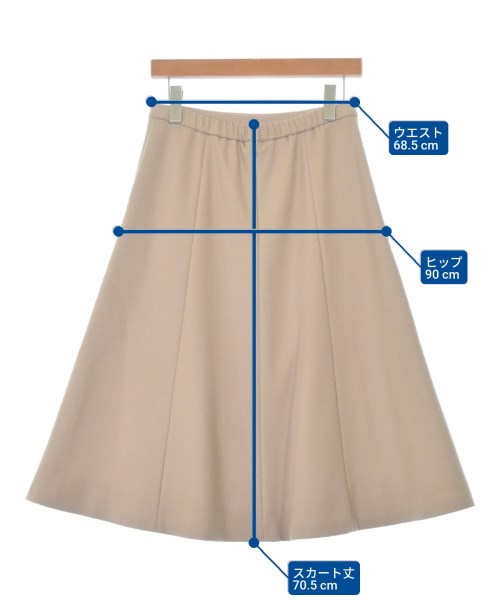 UNTITLED（アンタイトル）ロング・マキシ丈スカート ベージュ サイズ:2(M位) レディース/2200658976117