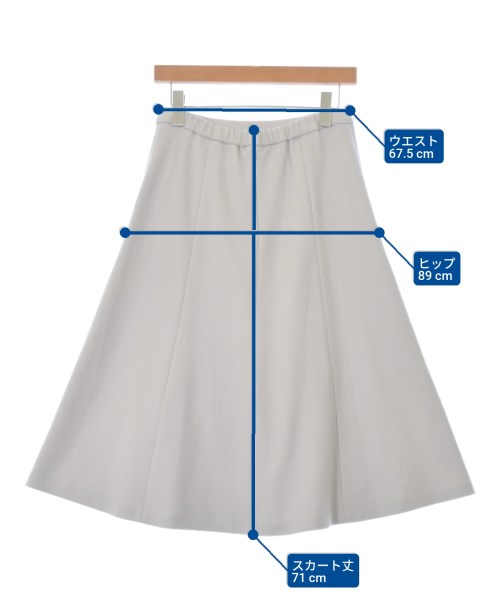 UNTITLED（アンタイトル）ロング・マキシ丈スカート グレー サイズ:2(M位) レディース/2200658976124