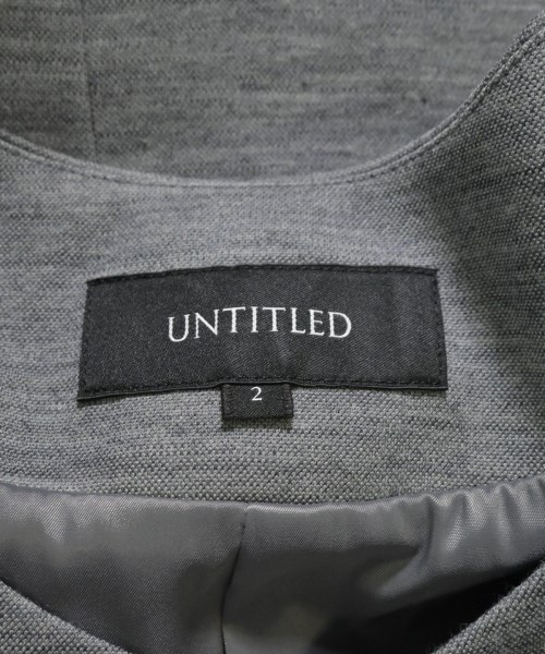 UNTITLED（アンタイトル）ノーカラージャケット グレー サイズ:2(M位) レディース/2200658728037