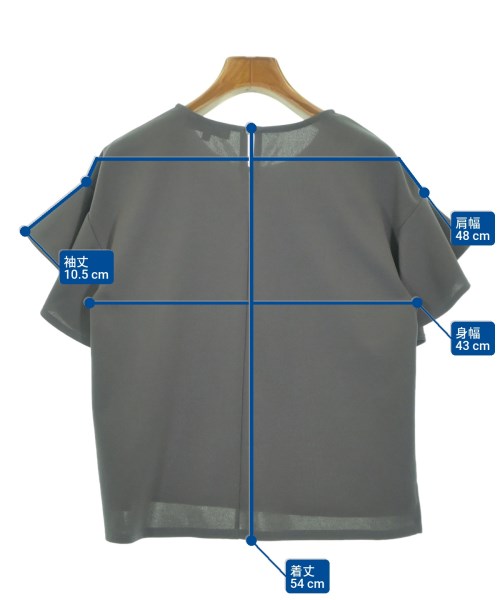 UNTITLED（アンタイトル）Tシャツ・カットソー グレー サイズ:0(XS位) レディース/2200656352036