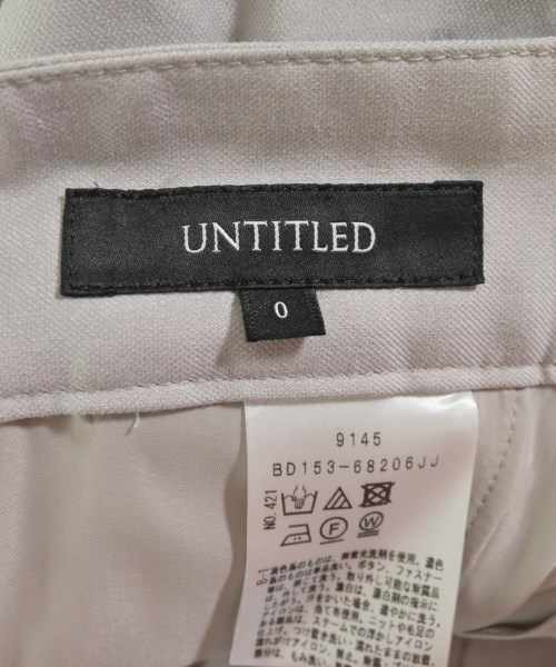 UNTITLED（アンタイトル）スラックス グレー サイズ:0(XS位) レディース/2200657565015