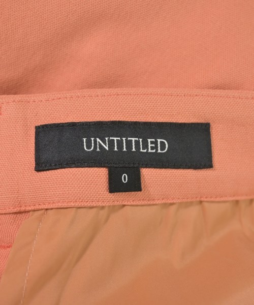 UNTITLED（アンタイトル）スラックス オレンジ サイズ:0(XS位) レディース/2200657565039