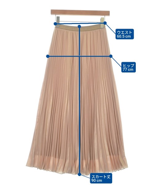 UNTITLED（アンタイトル）ロング・マキシ丈スカート ピンク サイズ:1(S位) レディース/2200657565084