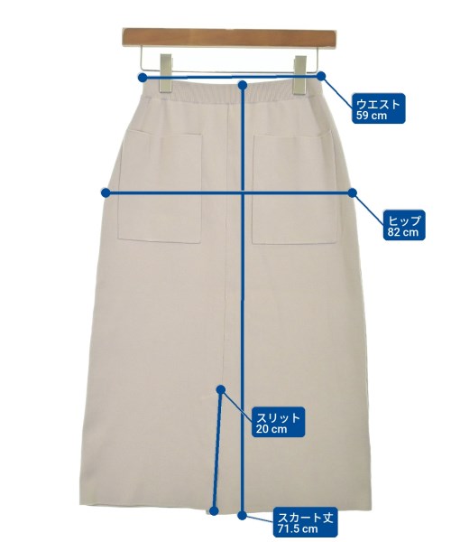 UNTITLED（アンタイトル）ロング・マキシ丈スカート ベージュ サイズ:F レディース/2200657565091