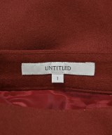 UNTITLED（アンタイトル）ひざ丈スカート 赤 サイズ:1(S位) レディース/2200656891016
