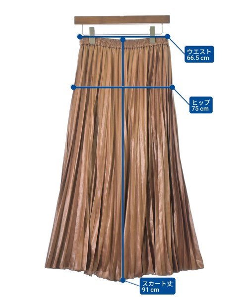 UNTITLED（アンタイトル）ロング・マキシ丈スカート 茶 サイズ:3(L位) レディース/2200656518036