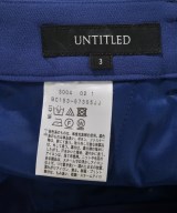 UNTITLED（アンタイトル）クロップドパンツ 青 サイズ:3(L位) レディース/2200711387102