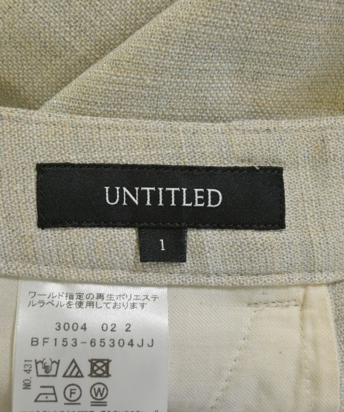 UNTITLED（アンタイトル）スラックス 白 サイズ:1(S位) レディース/2200709698050