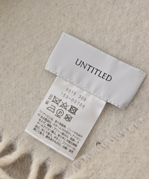UNTITLED（アンタイトル）ストール ベージュ サイズ:- レディース/2200705459044