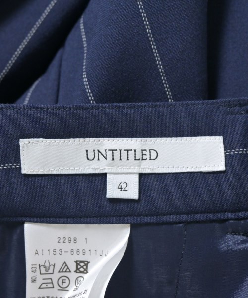 UNTITLED（アンタイトル）スラックス 紺 サイズ:42(L位) レディース/2200705460088
