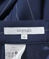 UNTITLED（アンタイトル）スラックス 紺 サイズ:42(L位) レディース/2200705460088