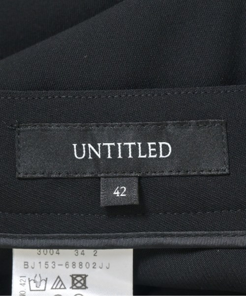 UNTITLED（アンタイトル）スラックス 黒 サイズ:42(L位) レディース/2200705460095