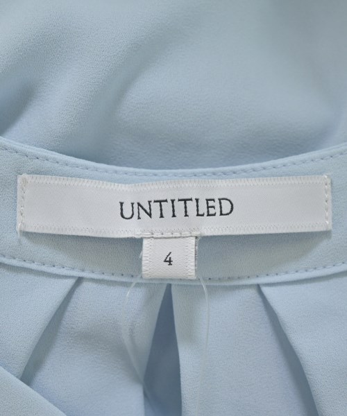 UNTITLED（アンタイトル）ブラウス 青 サイズ:4(XL位) レディース/2200705460187