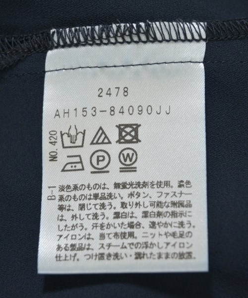 UNTITLED（アンタイトル）ブラウス 紺 サイズ:4(XL位) レディース/2200705460194
