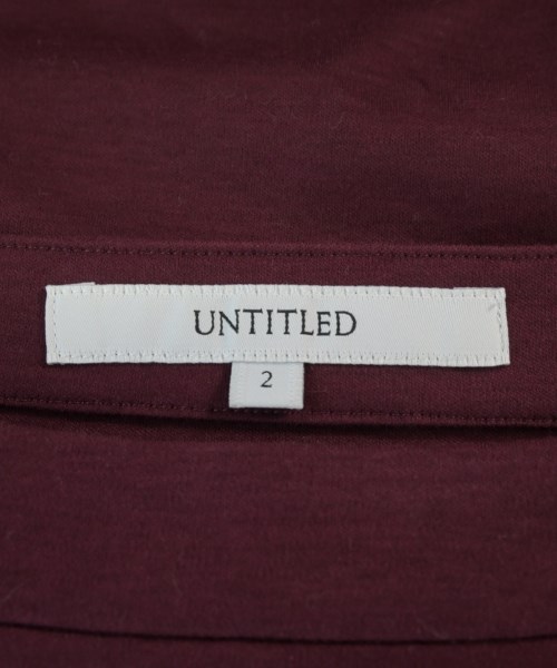 UNTITLED（アンタイトル）Tシャツ・カットソー 赤 サイズ:2(M位) レディース/2200707887050