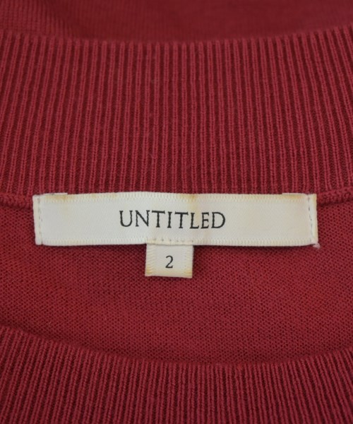 UNTITLED（アンタイトル）ニット・セーター 赤 サイズ:2(M位) レディース/2200707887104