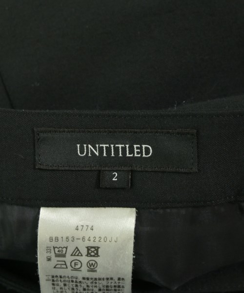 UNTITLED（アンタイトル）スラックス 黒 サイズ:2(M位) レディース/2200714002125