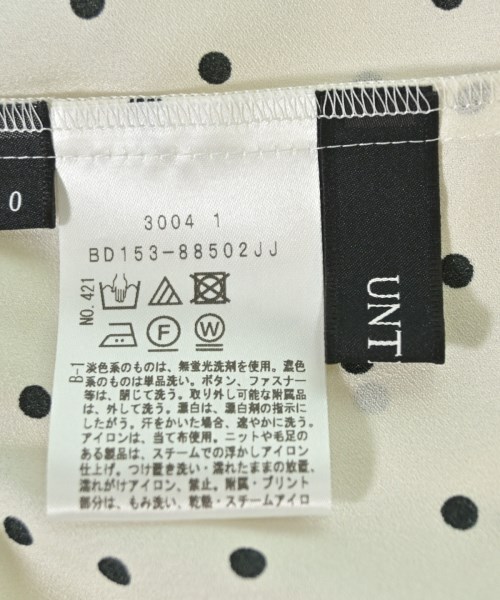 UNTITLED（アンタイトル）カジュアルシャツ 白 サイズ:0(XS位) レディース/2200708392034