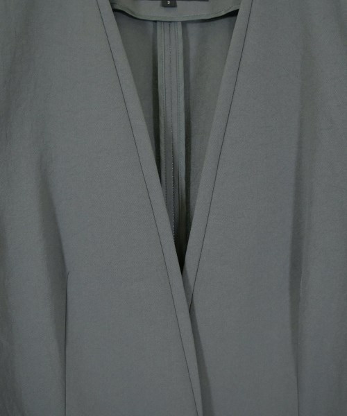 UNTITLED（アンタイトル）ノーカラージャケット カーキ サイズ:2(M位) レディース/2200716721048