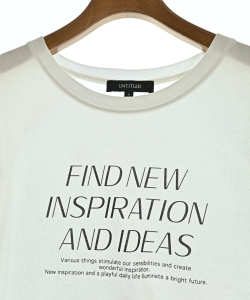 UNTITLED（アンタイトル）Tシャツ・カットソー 白 サイズ:0(XS位) レディース/2200713491210