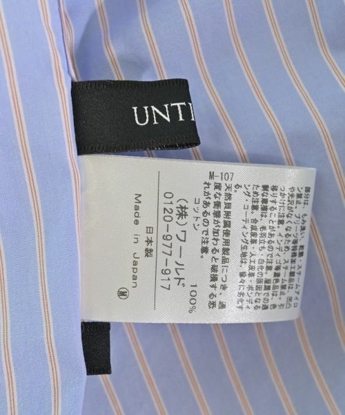 UNTITLED（アンタイトル）カジュアルシャツ 青 サイズ:2(M位) レディース/2200713755084