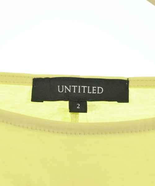 UNTITLED（アンタイトル）Tシャツ・カットソー 黄 サイズ:2(M位) レディース/2200714776071