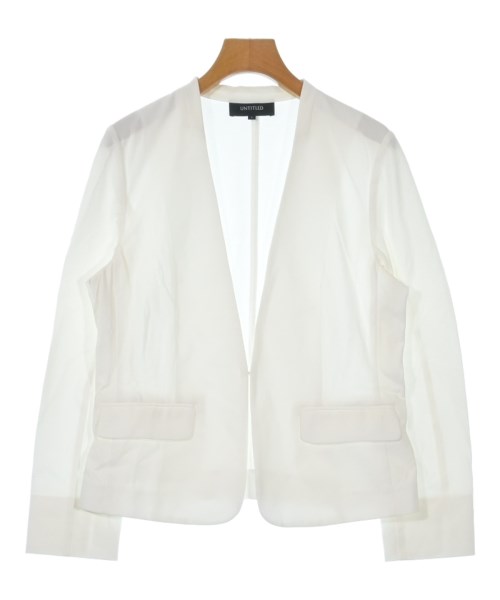 UNTITLED(アンタイトル)ノーカラージャケット 白 サイズ:4(XL位)/2200634628054