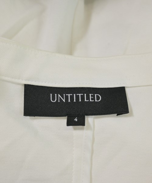 UNTITLED（アンタイトル）ノーカラージャケット 白 サイズ:4(XL位) レディース/2200634628054