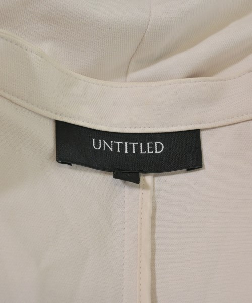 UNTITLED（アンタイトル）ノーカラージャケット ベージュ サイズ:4(XL位) レディース/2200634628061