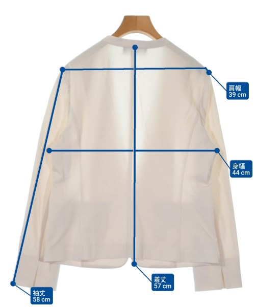 UNTITLED（アンタイトル）ノーカラージャケット ベージュ サイズ:4(XL位) レディース/2200634628061