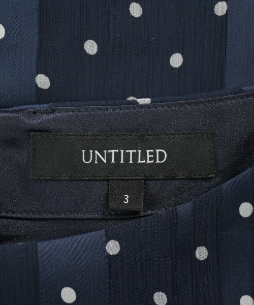 UNTITLED（アンタイトル）ワンピース 紺 サイズ:3(L位) レディース/2200634628078