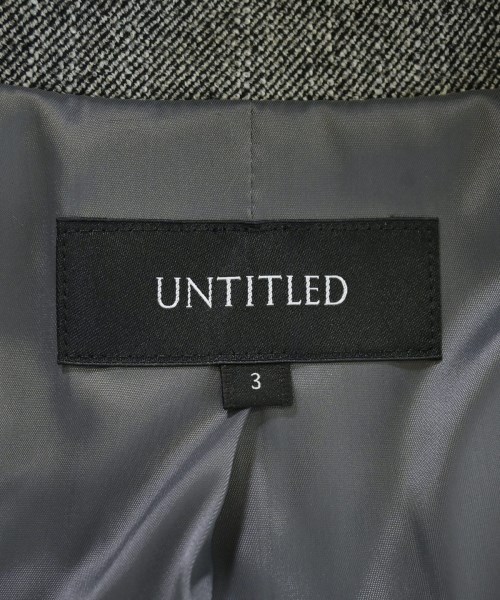 UNTITLED（アンタイトル）テーラードジャケット グレー サイズ:3(L位) レディース/2200645969030