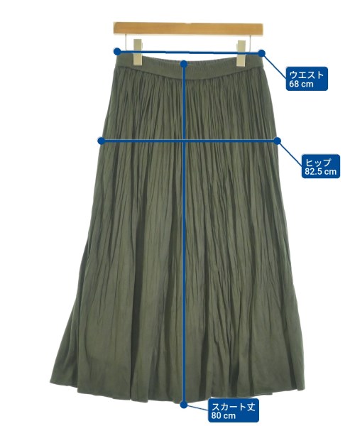 UNTITLED（アンタイトル）ロング・マキシ丈スカート 緑 サイズ:3(L位) レディース/2200629831032