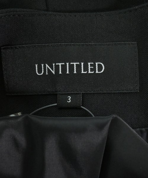 UNTITLED（アンタイトル）ノーカラージャケット 黒 サイズ:3(L位) レディース/2200635612021