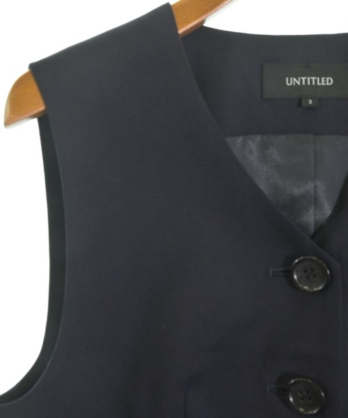 UNTITLED（アンタイトル）ベスト 紺 サイズ:2(M位) レディース/2200637601115