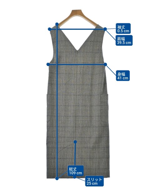 UNTITLED（アンタイトル）ワンピース グレー サイズ:1(S位) レディース/2200647776025