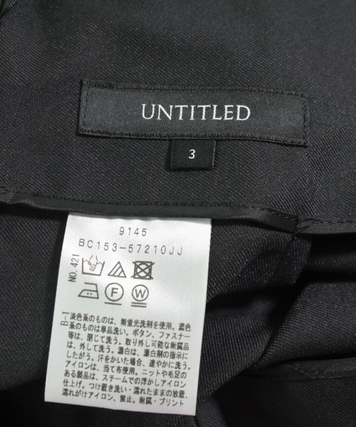 UNTITLED（アンタイトル）オールインワン/サロペット 黒 サイズ:3(L位) レディース/2200637829113